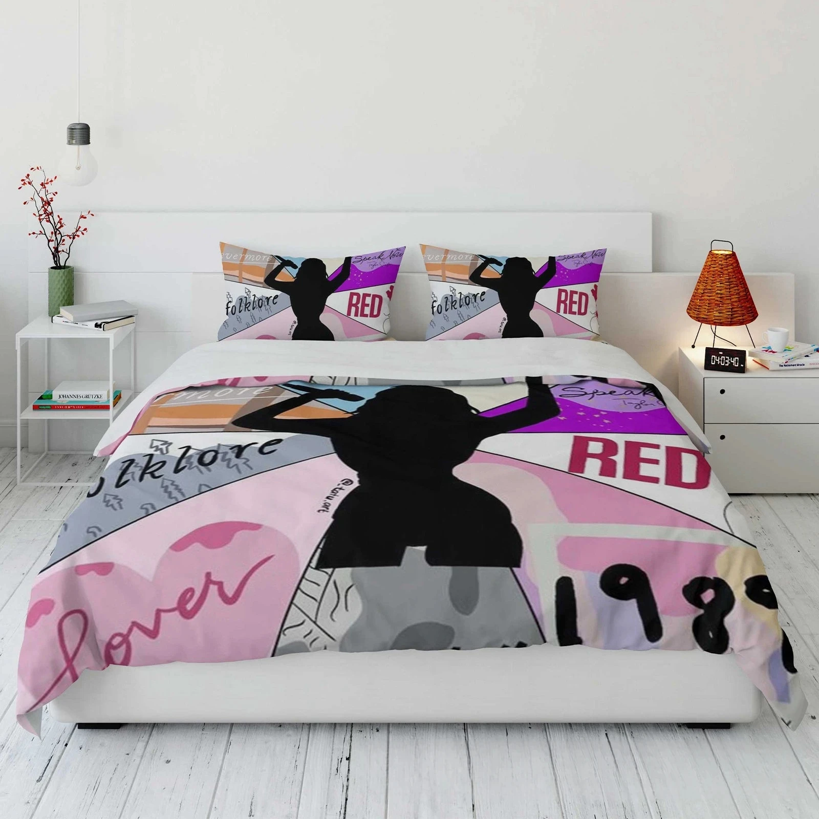 

Pop Female Singer Taylors 3D Printing Bedding Set Celebrity Swift Duvet Cover Pillowcase Bed Kit Famous Star Quilt Cover Bed Set