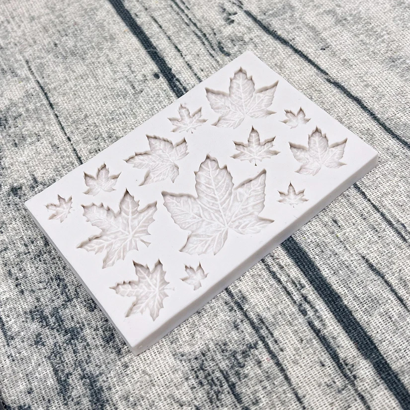 Maple Leaves Silicone Sugarcraft Mold Resin Tools Cupcake Baking Mould Fondant Cake Decorating Tools