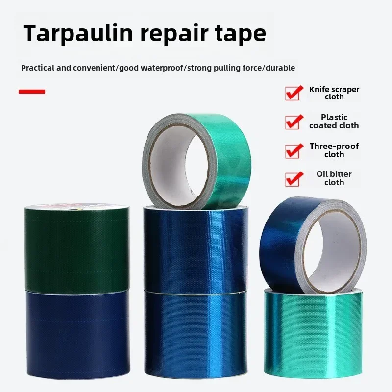 

High Viscosity Tarpaulin Tape Knife Scraping Patch Repair Waterproof Tape Truck Canopy Tarpaulin Oilcloth Repair Tape