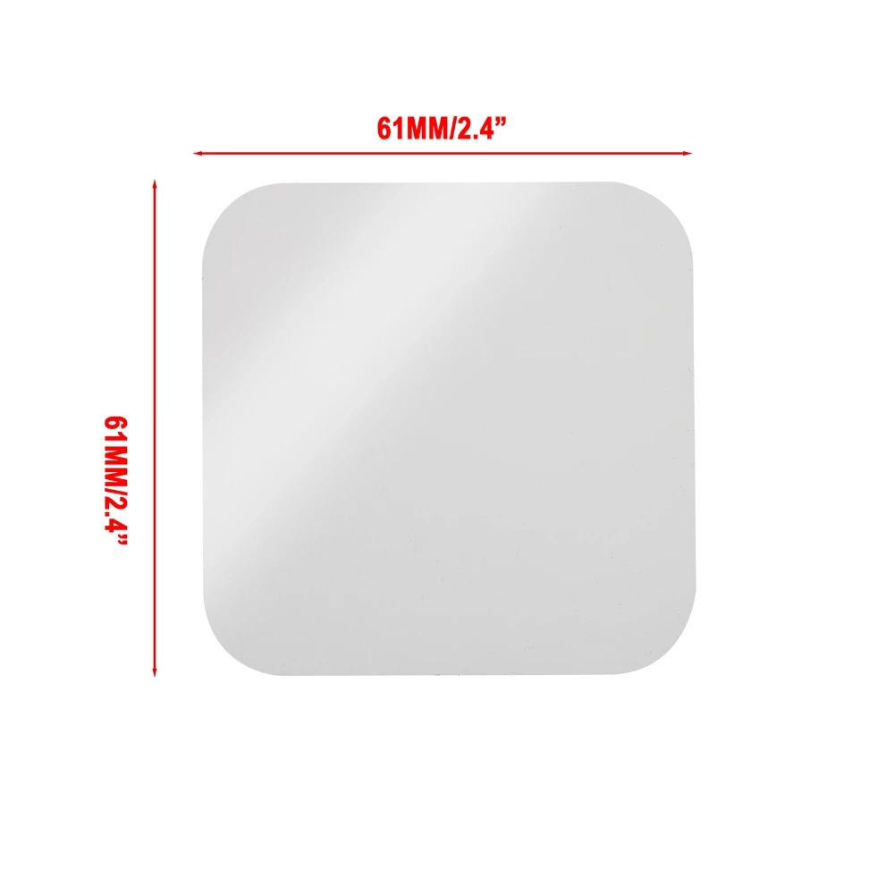 PET Transparente Folien-Knopfteile für 50x50mm Quadratische Abzeichenherstellung Klare Schutzplastikfolie DIY Abzeichen-Pin Materialien – Detail 3