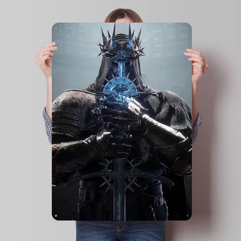 The Lords of the Fallen Game Printed Poster Customized Retro Wall Art Vintage Metal Tin Signs for Gaming Room Decoration Garage
