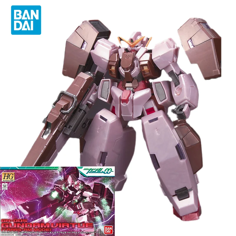 

Bandai Original GUNDAM Anime Model HG00 1/144 GN-005 GUNDAM VIRTUE TAANS-AM MODE Action Figure Assembly Model Toys Gift for Kids