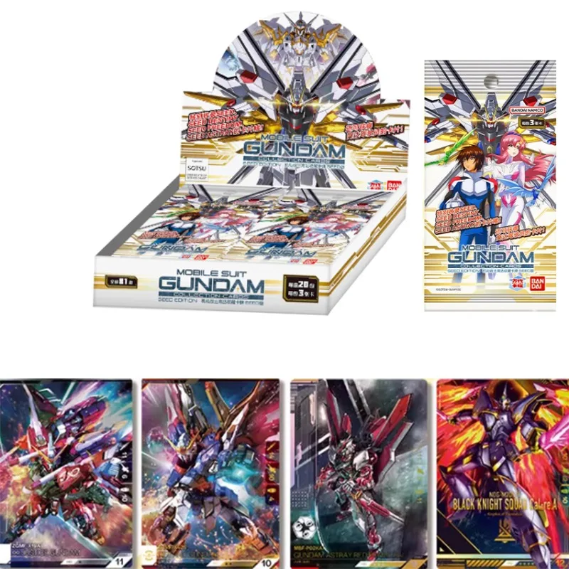 

Коллекционные карты Bandai Gundam SEED, серия мобильных костюмов Carddass, детская коллекция мультфильмов, праздничный тематический подарок