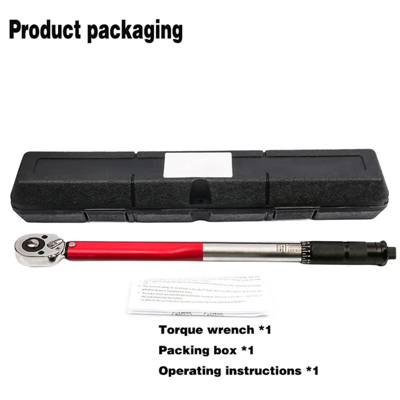 5-210N.m Torque Wrench 1/2 3/8 1/4 Precise Reversible Ratchet Torques Key Professional Bicycle Motorcycle Car Automotive Tool