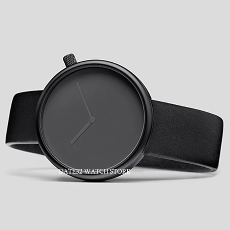 Minimalist Unisex Watch for Men Women Couple Simple Style Unique Dial Quartz Wristwatch Male Female Concept Pointer Wrist Clock