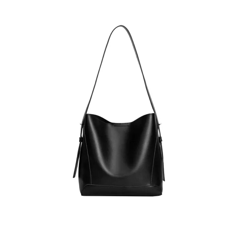 Bucket Bag Simple and High-end Tote Bag Autumn and Winter Armpit Bag, Large Capacity Versatile Pu Shoulder Bag