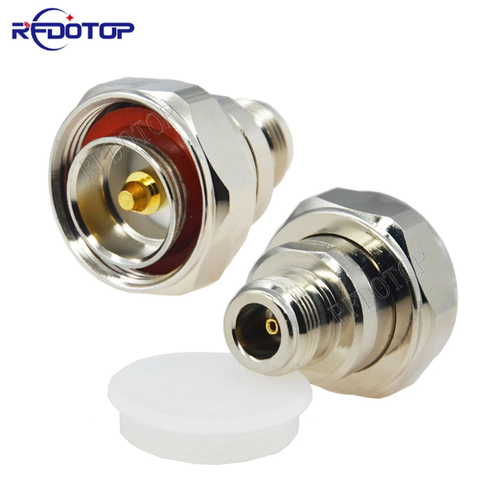 

1Pcs L29 7/16 DIN Male Plug to N Female Jack Adapter Coaxial RF Microwave Connector Nickel/Brass Plated 50ohm