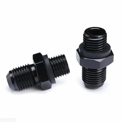 2PC AN6 To 1/4NPS TH350 TH400 Transmission Oil Cooler Adapter Connector Flare Union Adapter Fittings Turbo 350 400 4L60E