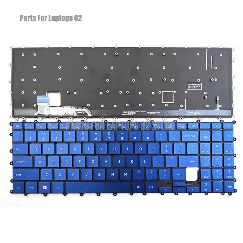 PP New For Samsung Galaxy Book Flex NP950QCG NT950QCG Laptop Keyboard US Blue With Backlit BA59-04428A