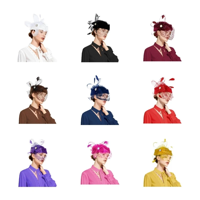 Wedding Fascinator with Layered Mesh and Detail for Cocktail Party Wear 964A