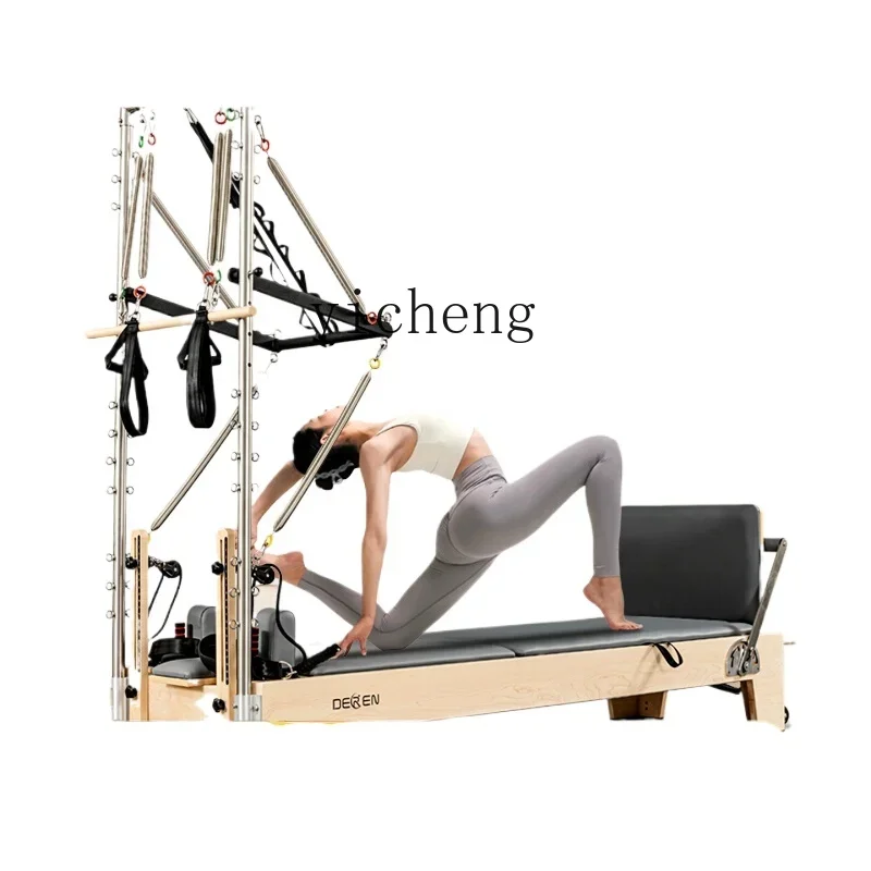 

TQH Pilates large equipment core bed semi-elevated wooden high-end yoga studio same style