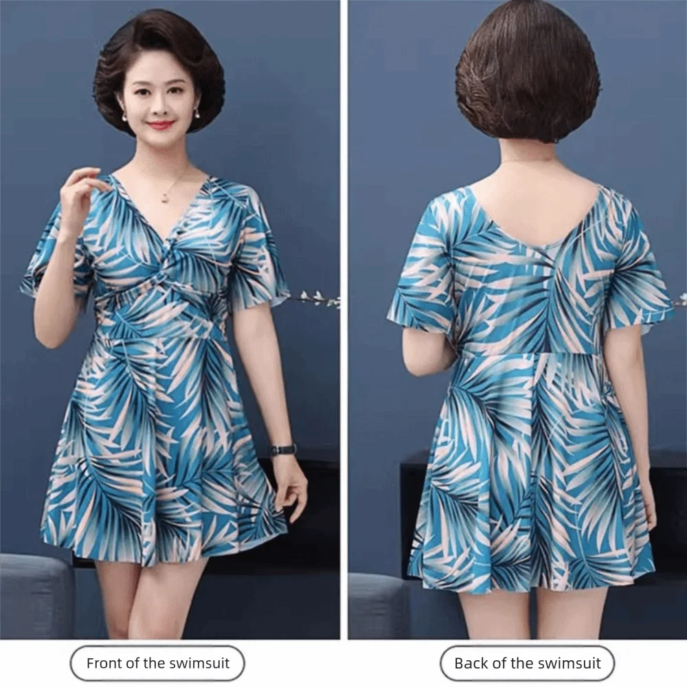 

Женский купальник для похудения, бикини без бретелек с цветочным принтом в корейском стиле, отдельные части, высококачественный термовесенний купальник