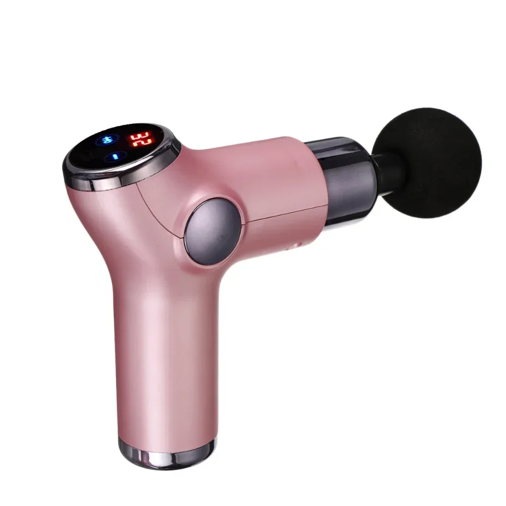 Charging Fascia Gun Mini Massage Gun 4 Heads Vibrating Massage Machine Muscle Relaxation Neck Back Pressing Massage Portable