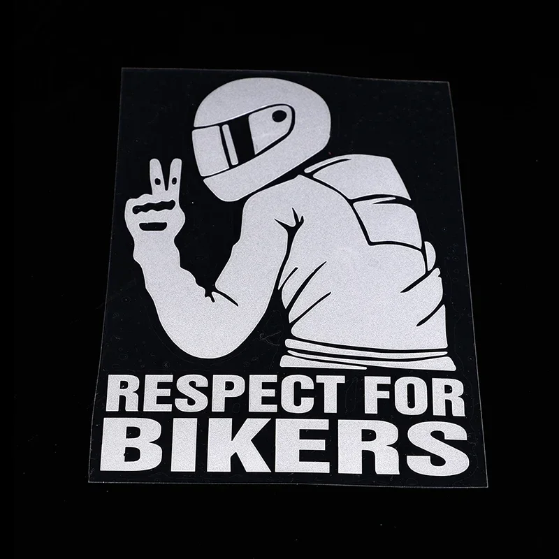 1pc 15x11CM Respect Biker Sticker for On Car Motorcycle Vinyl 3D Stickers Motorcycle Vinyl 3D Stickers and Decals Supplies