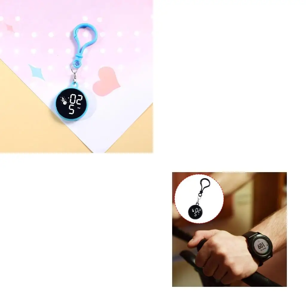  LED Touch Control Digital Watch With Waterproof And Secure Hook For Backpacks Keychain Outdoor Use