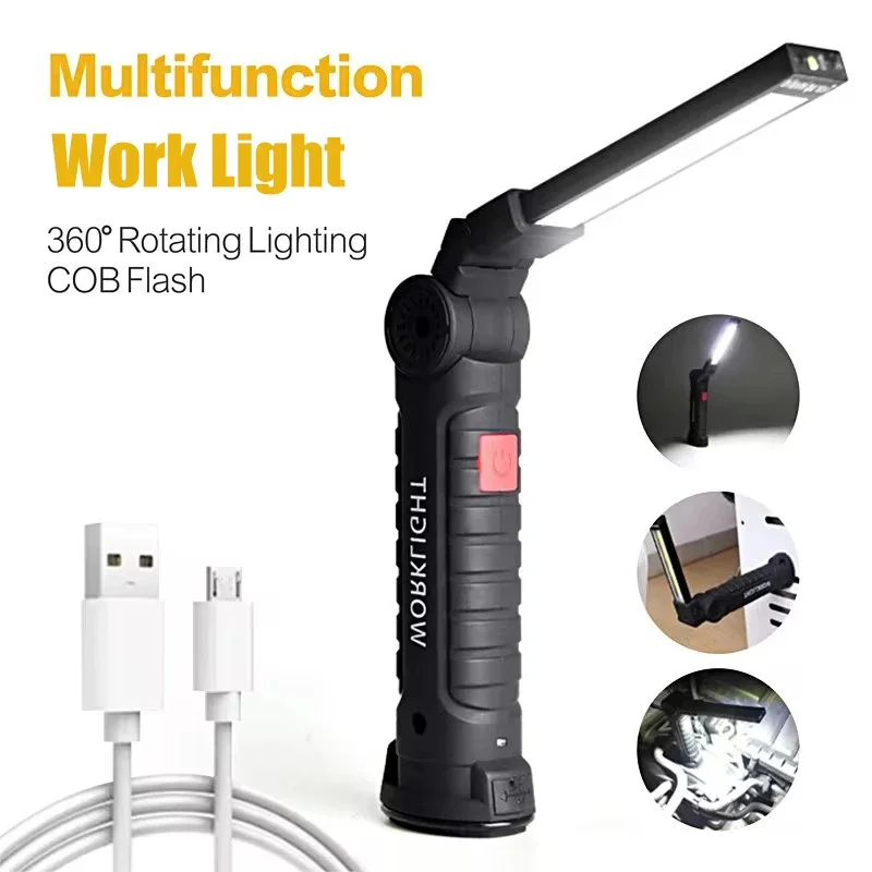 

KDULIT монолитный блок рабочих планшетов с регулируемой яркостью USB аккумуляторная лампа с магнитным крючком внешний аккумулятор 18650 аккумулятор