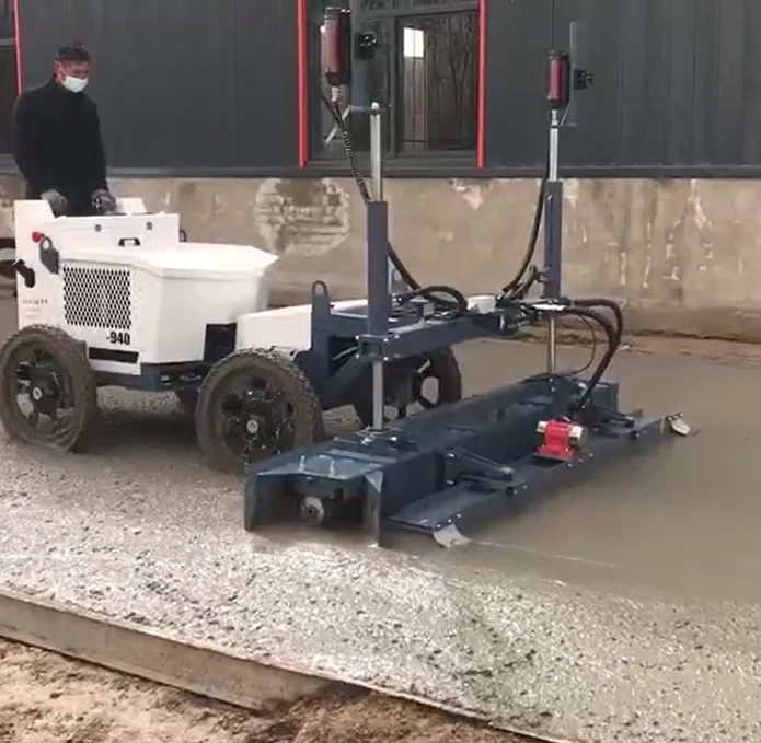 High Efficiency Land Ground Tool Vibratory Floor Paving Road Laser Screed Leveling Good Price Concrete Laser Screed Machine