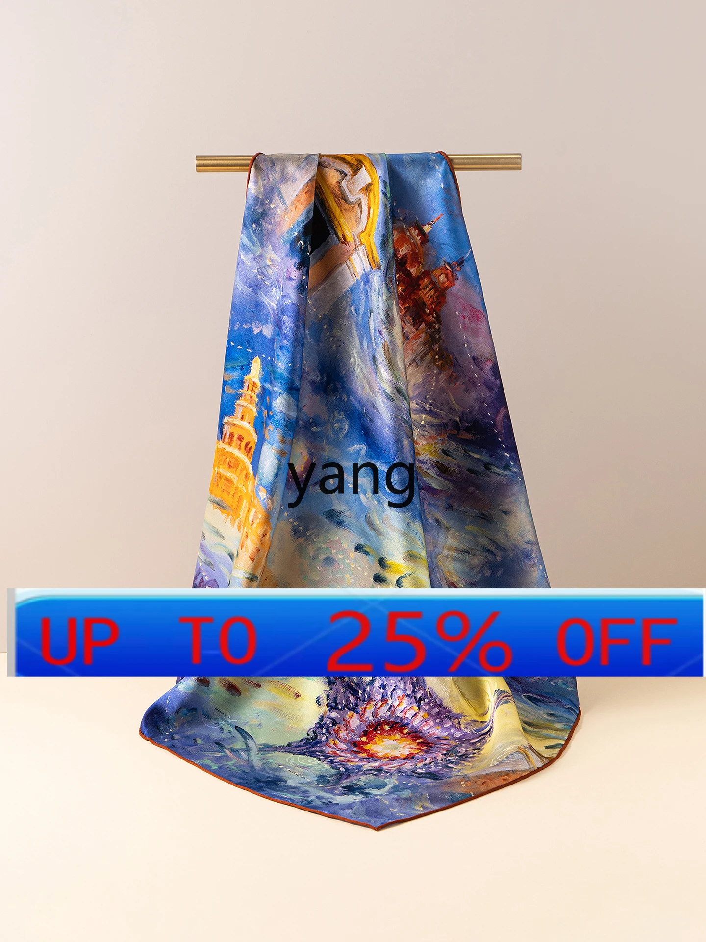 

LMM autumn and winter silk double-sided printed mulberry silk medium square scarf silk scarf gift box