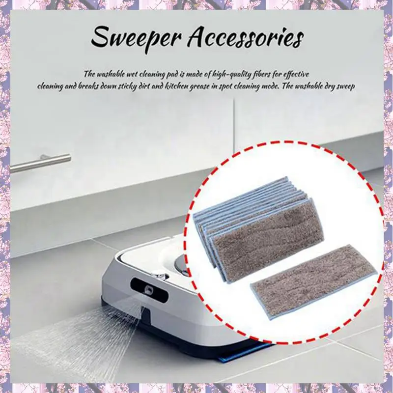 

9Pcs Washable Wet Mopping Pads For Irobot Braava Jet M6 Robot Vacuum Cleaner Mop Cloths Rag Pads Replacement Parts