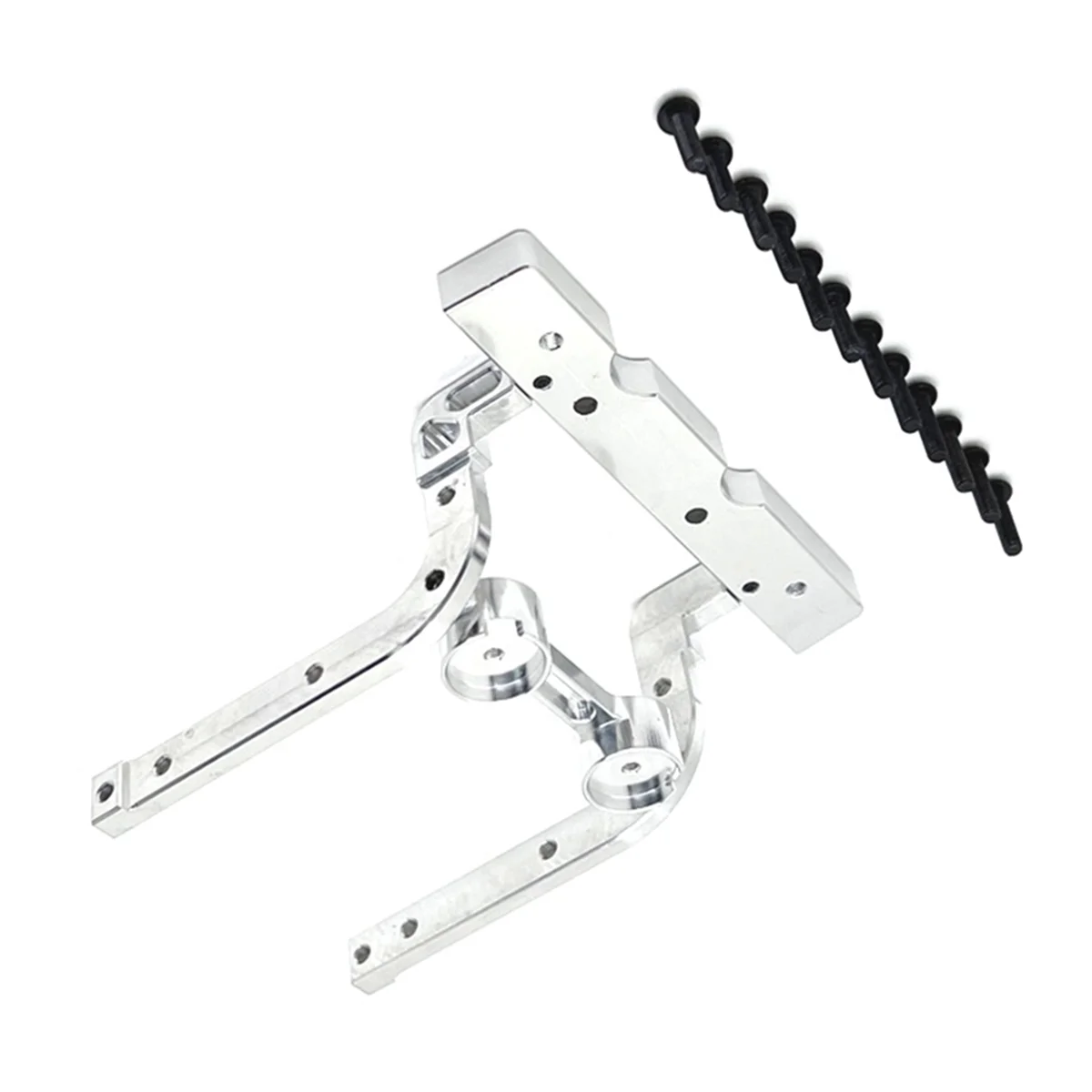 N18R RC Car Upgrade Front Bumper Fixed Kit for 1/12 H12Y H12Y+ RC Car Upgrade Accessories Silver