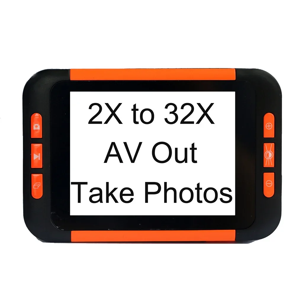 

Digital Magnifier UM035 Digital Portable 0.35 inches 2X-32X Zoom Portable Digital Video Magnifier LCD Screen Video Aids
