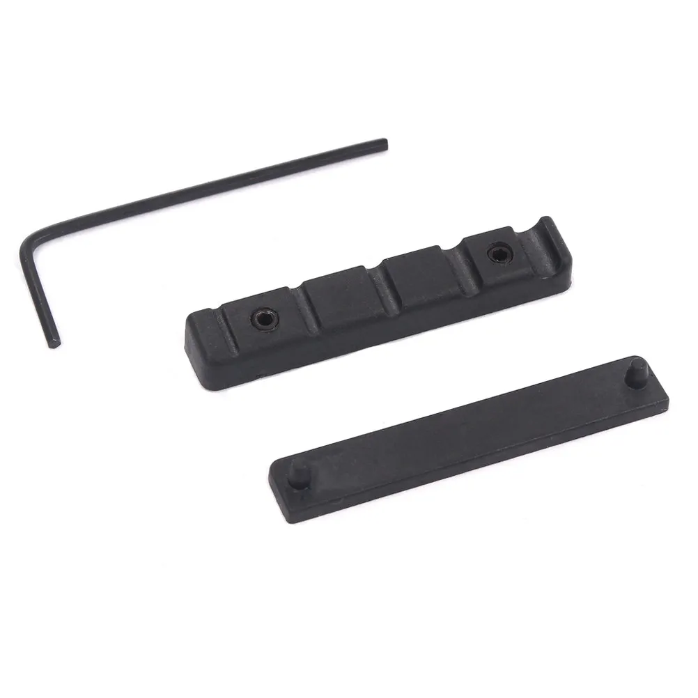 5 String Bass Replacement Nut and Bridge Saddle Pom Engineering Plastic Smooth Surface Modern Look Superior Tone Versus Standard