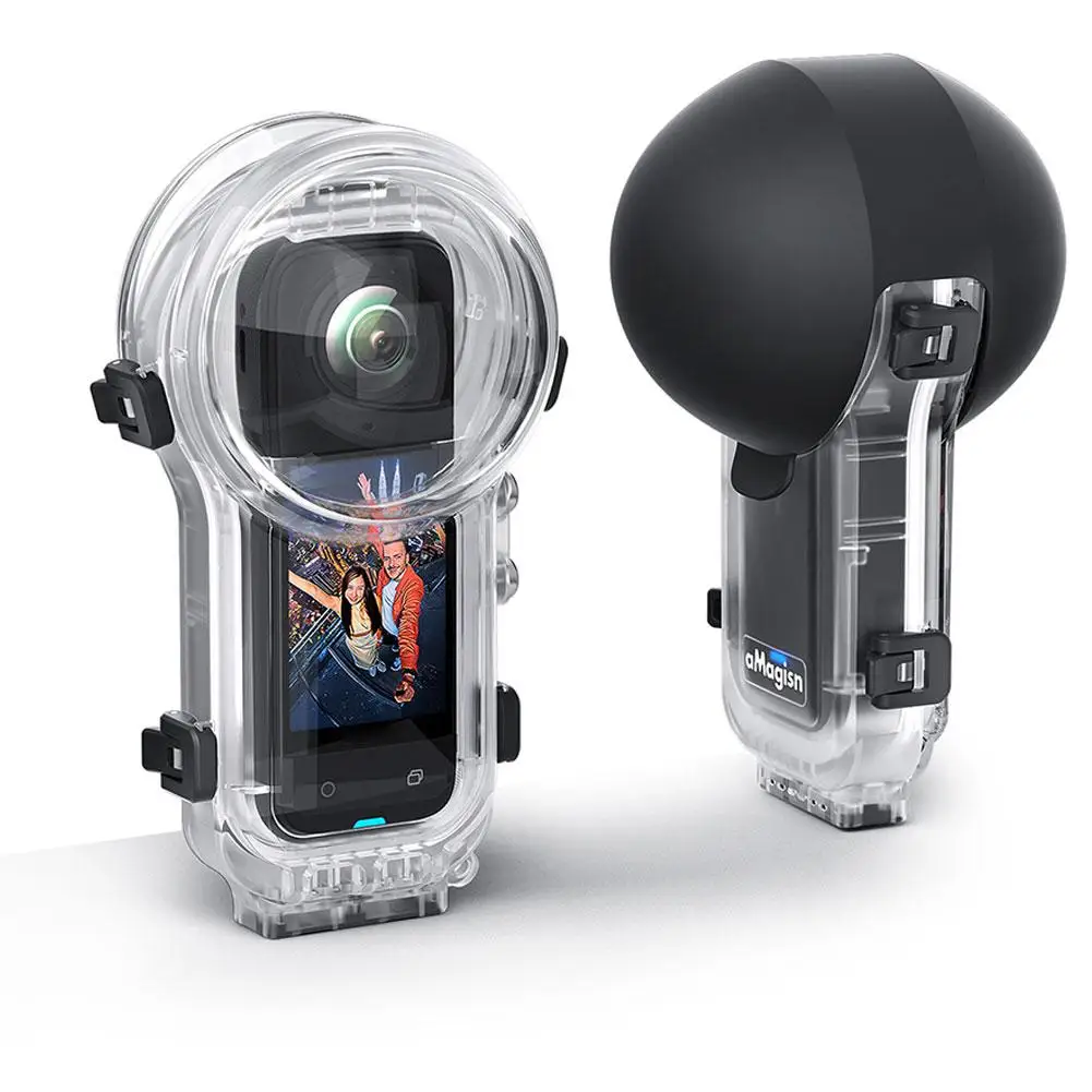 

Невидимый чехол для дайвинга для Insta360 X5 60 м/197 футов, водонепроницаемый чехол для корпуса, невидимый защитный чехол для подводного погружения для Ins J7D6