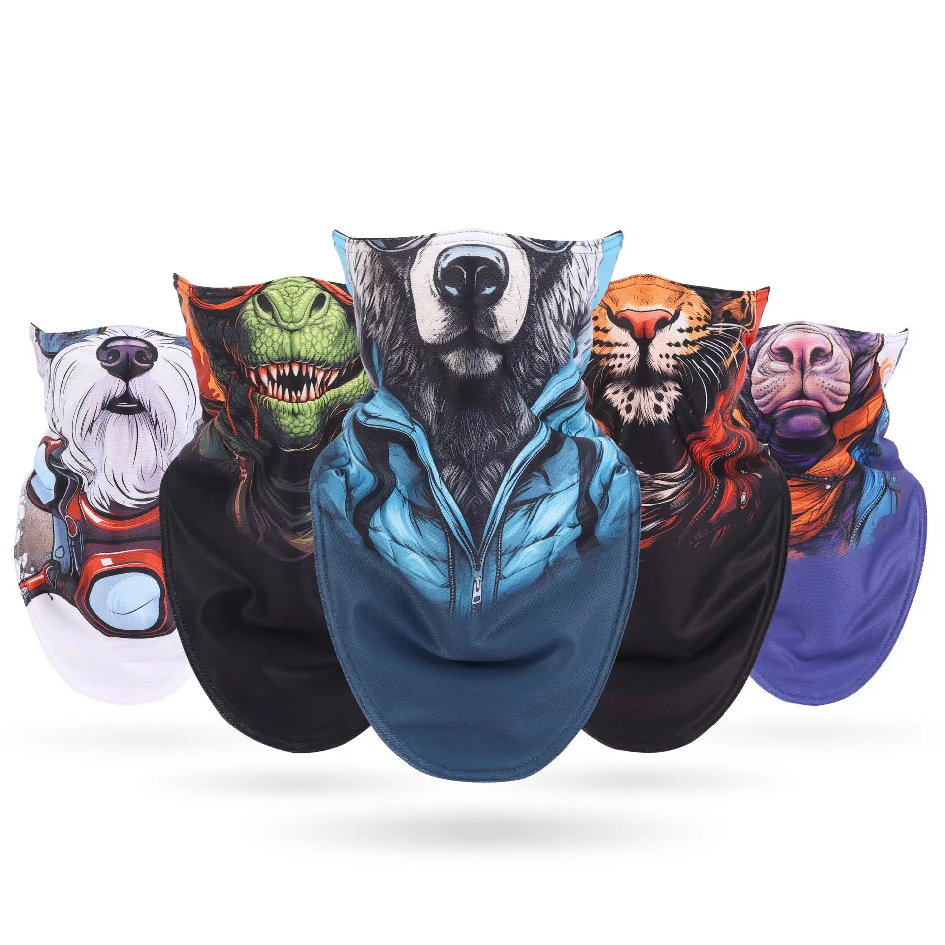 وشاح تزلج من الصوف الشتوي، قناع وجه لركوب الدراجات، أغطية رأس باندانا على الجليد، تدفئة الرقبة، دراجة مثلثة، قبعات مريلة سميكة