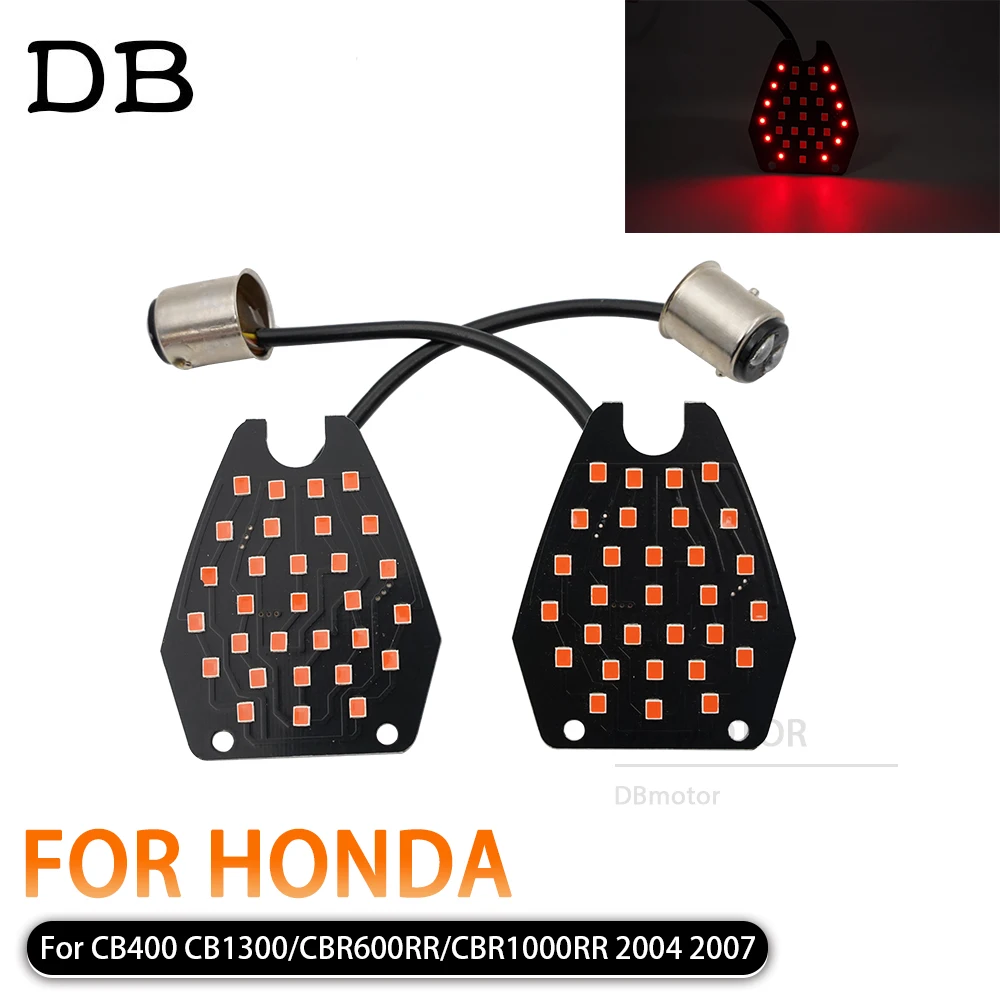 

1156 1157 Motorcycle LED Rear Turn Signal Indicator For Honda CB400 CB1300 CBR600RR CBR1000RR CB 400 2004 - 2007 CBR 600 1000 RR