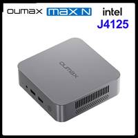 OUMAX MAX N Mini PC Intel J4125 DDR4 8GB 256GB 128GB Quiet 4C4T 1000M LAN Desktop Computer VS GK Mini S12 T8 Pro GMKtec GK3V