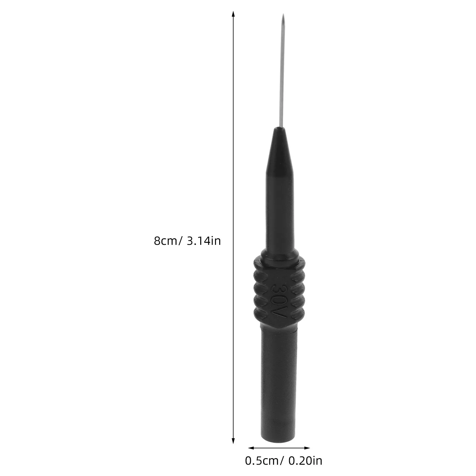 หัววัดทดสอบ 2 ชิ้น เครื่องมือซ่อมรถยนต์ ปลายสแตนเลส สำหรับทดสอบสายไฟแบบไม่ทำลายฉนวน ใช้กับมัลติมิเตอร์