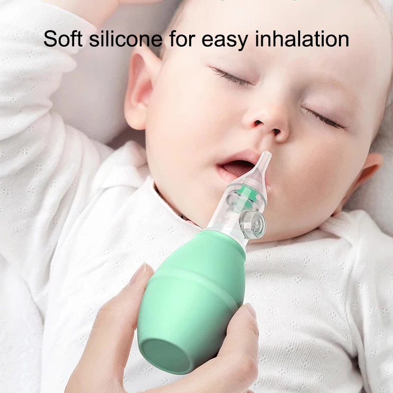 Soft Nasal Aspirator For Newborn Baby Toddler Anti-back Flow Nose Sucker Prevent Nasal Congestion Vacuum Nose Cleaner