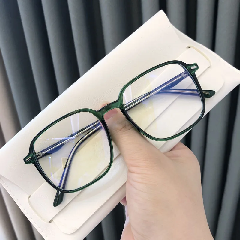 

Luxury Design Women Oversized Computer Glasses Fashion Blue Light Blocking Square Eyewear Transparent Optical Spectacle Eyeglass