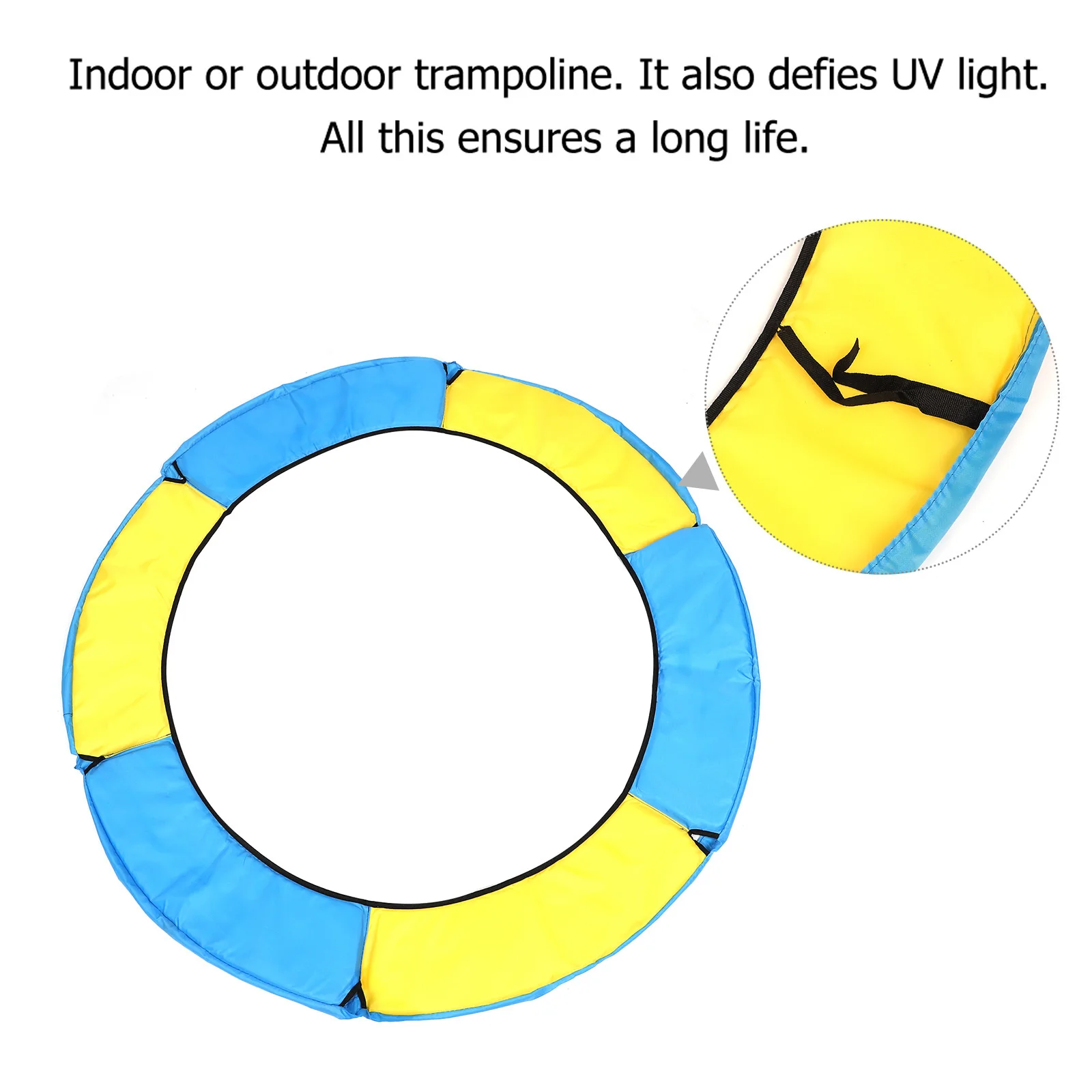 

1Pcs Trampoline Protective Cover Round Cushion Durable Safety Pad Anti-Collision Spring Edge Outdoor Indoor Trampoline Mat