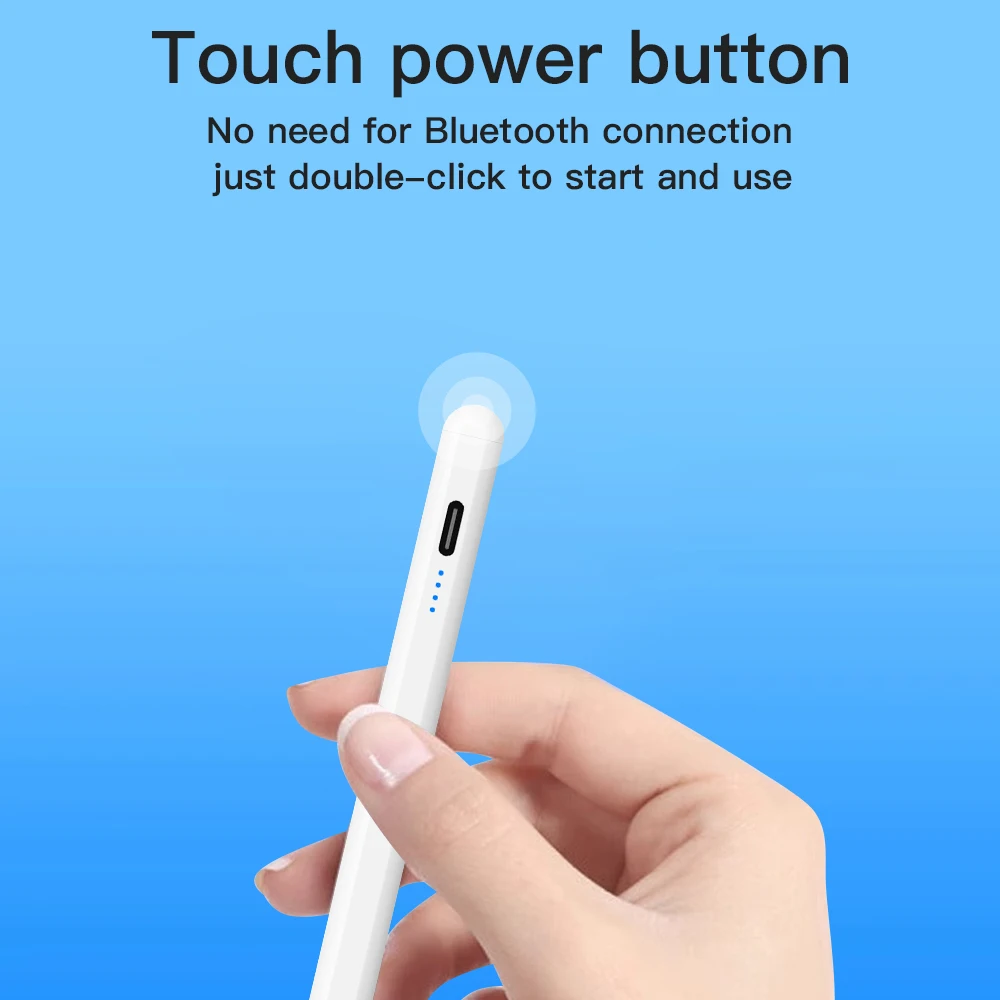 Универсальный стилус со светодиодным цифровым дисплеем мощности для Android Windows Touch Pen для Samsung Huawei Phone Xiaomi Tablet Pen