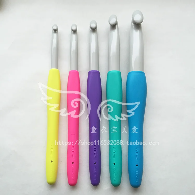 

Japan Imported Coke Tool (CLOVER) Ambiguous AMURE Series Candy Color Super Coarse Plastic Crochet