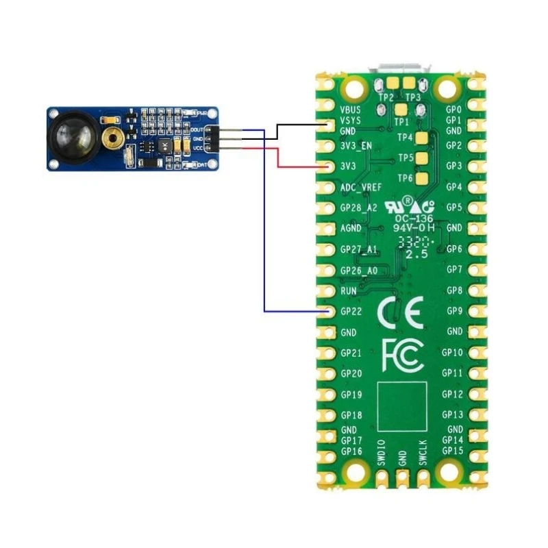 Sensore laser, conteggio delle tubazioni di rilevamento dell'evitamento degli ostacoli, che fornisce routine STM32/Arduino/Raspberry Pi