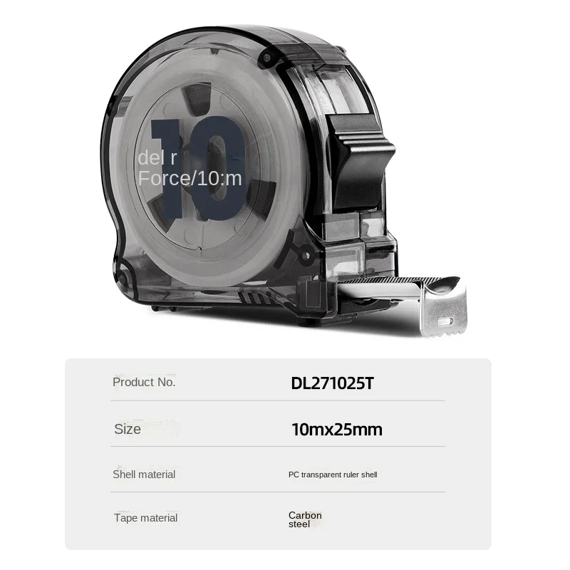 Imagem -05 - Deli High Precision Steel Measurement Tape System Auto Lock Tape Measure Measure 7.5 10m Retrátil Ferramenta de Medição Profissional
