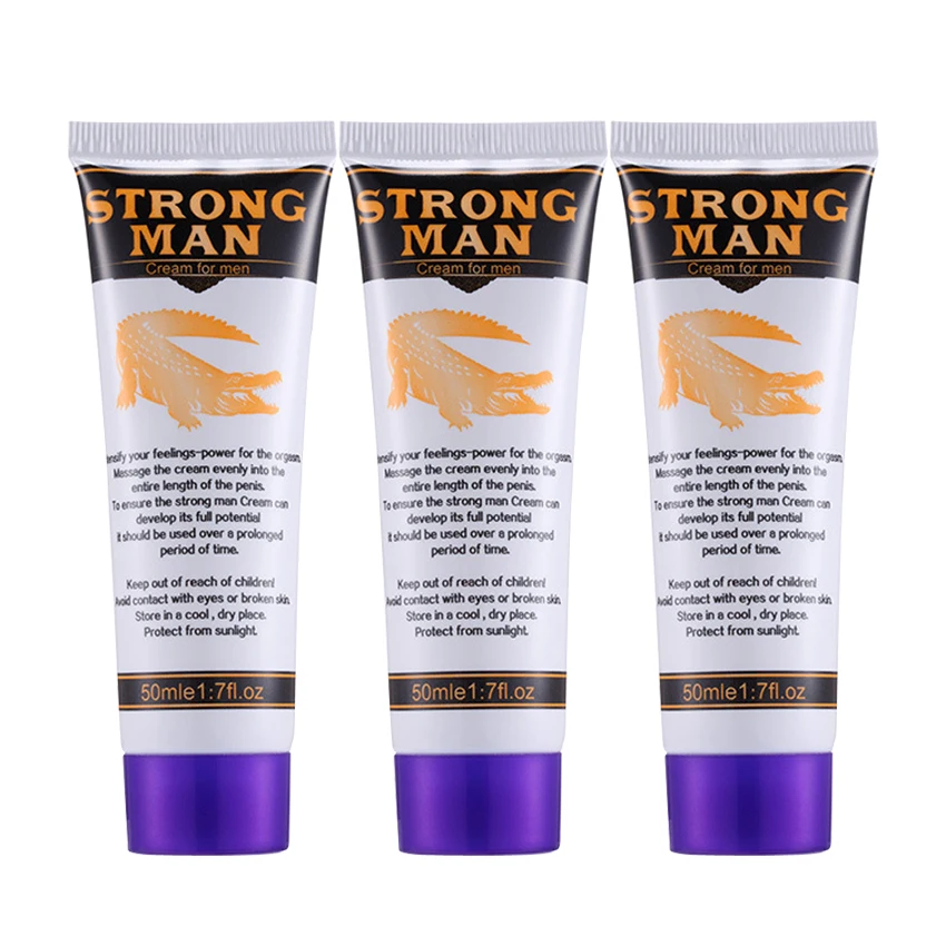 3pcs Strong Man XXL Big Dick Penis Enlargement Cream Male Penis Extender Erection Enhancer Increase Penis Growth Ointment Sex