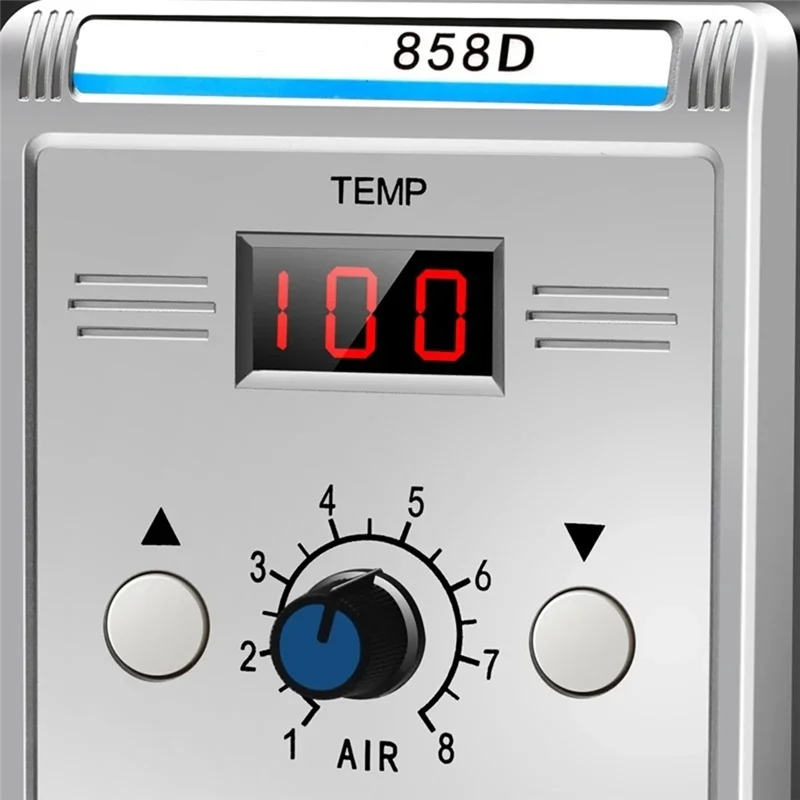 ABUI-لحام مصلحة الارصاد الجوية SMT أداة إصلاح اللحام مسدس هواء ساخن 858D بغا إعادة العمل محطة لحام الحرارة بندقية 220 فولت 700 واط مجفف الشعر #5