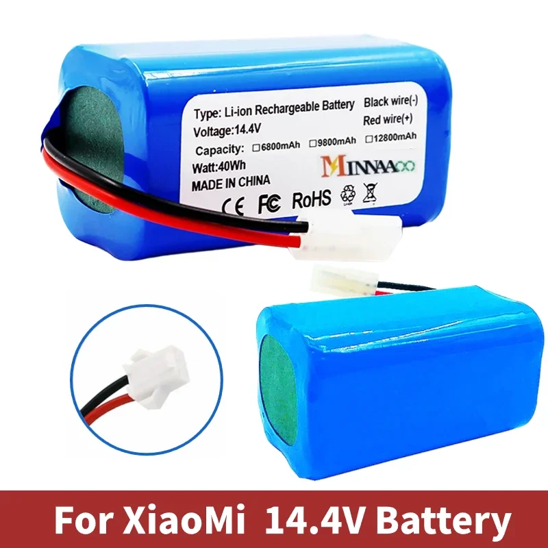 

100% Original 14.8V Li-ion Battery Pack For XIAOMI MIJIA Mi Robot Vacuum-Mop Essential G1 MJSTG1, SKV4136GL H18650CH R30 R35