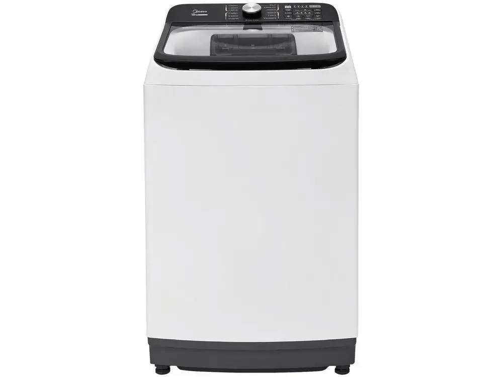 Lavadora de Roupas Midea 15kg Cesto Inox 13 Programas de Lavagem Branca Wave Agitator - 110V