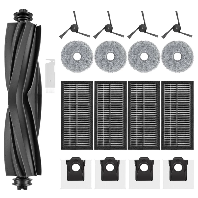 AC39-For Dreame X40 Ultra Robot Vacuum Main Side Brush HEPA Filters Mop Cloth Dust Bags Spare Parts