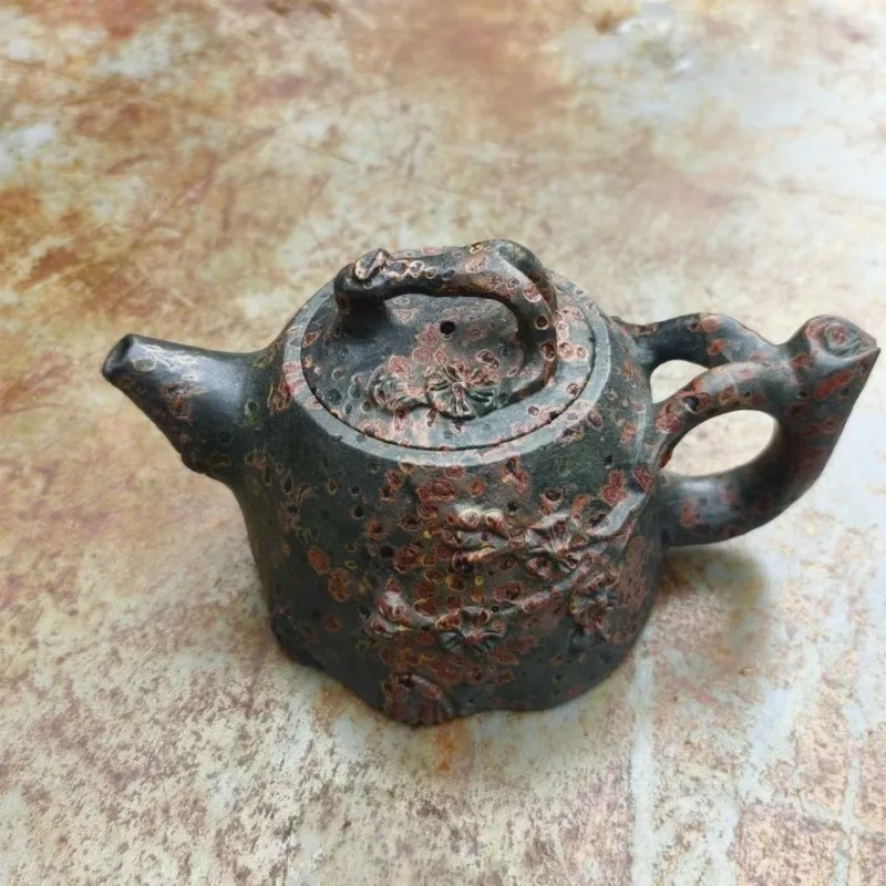 

Natural plum blossom jade meteorite kung fu tea plum blossom pot, beauty and health alkaline wine pot gift teapot