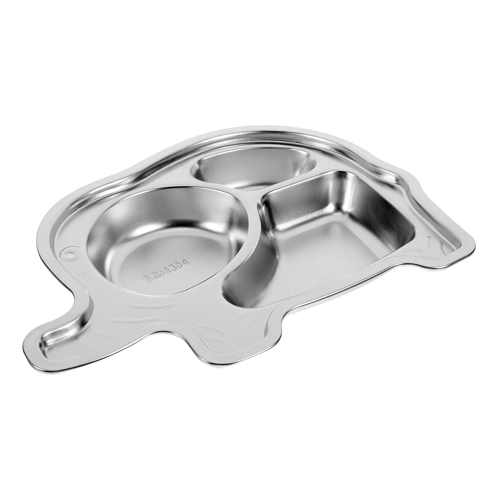 

's Divided Stainless Steel s Compartment Lunch Tray Cute Lightweight for Travel Home Use for s