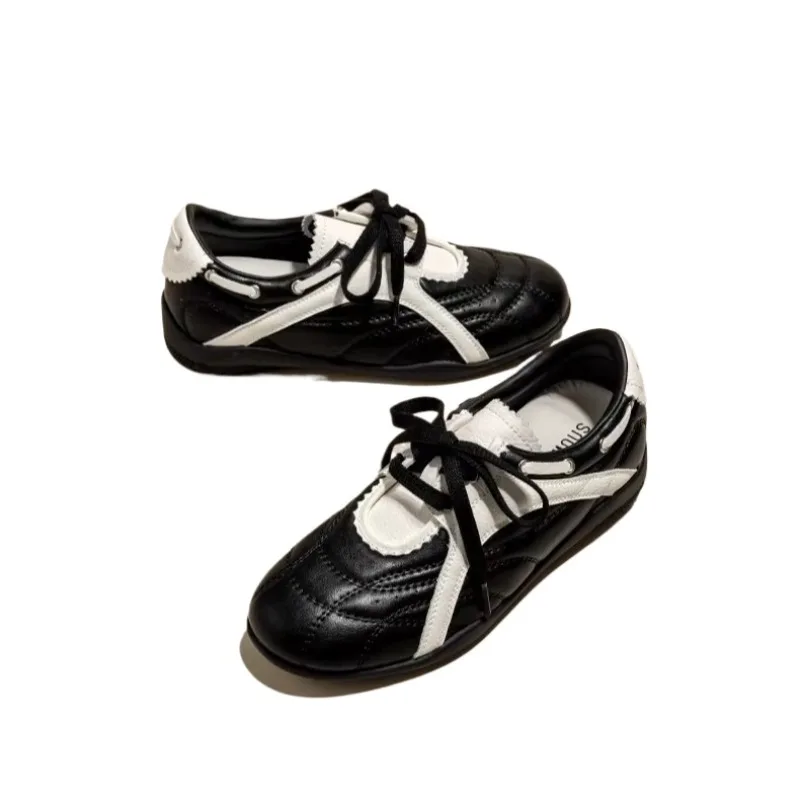 Fashion New Women's Shoes Retro Lace Up Moral Training Shoes for Woman Exquisite Sports Casual Shoe Designer Shoes Zapatos Mujer