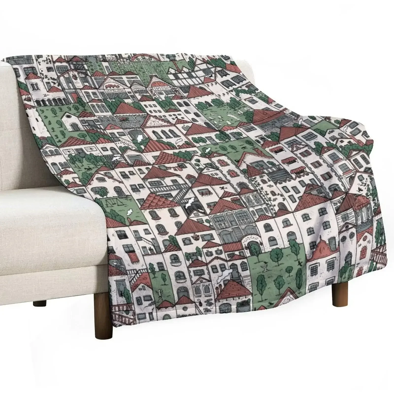 

The Town Throw Blanket Decorative Beds Polar Comforter Loose Blankets