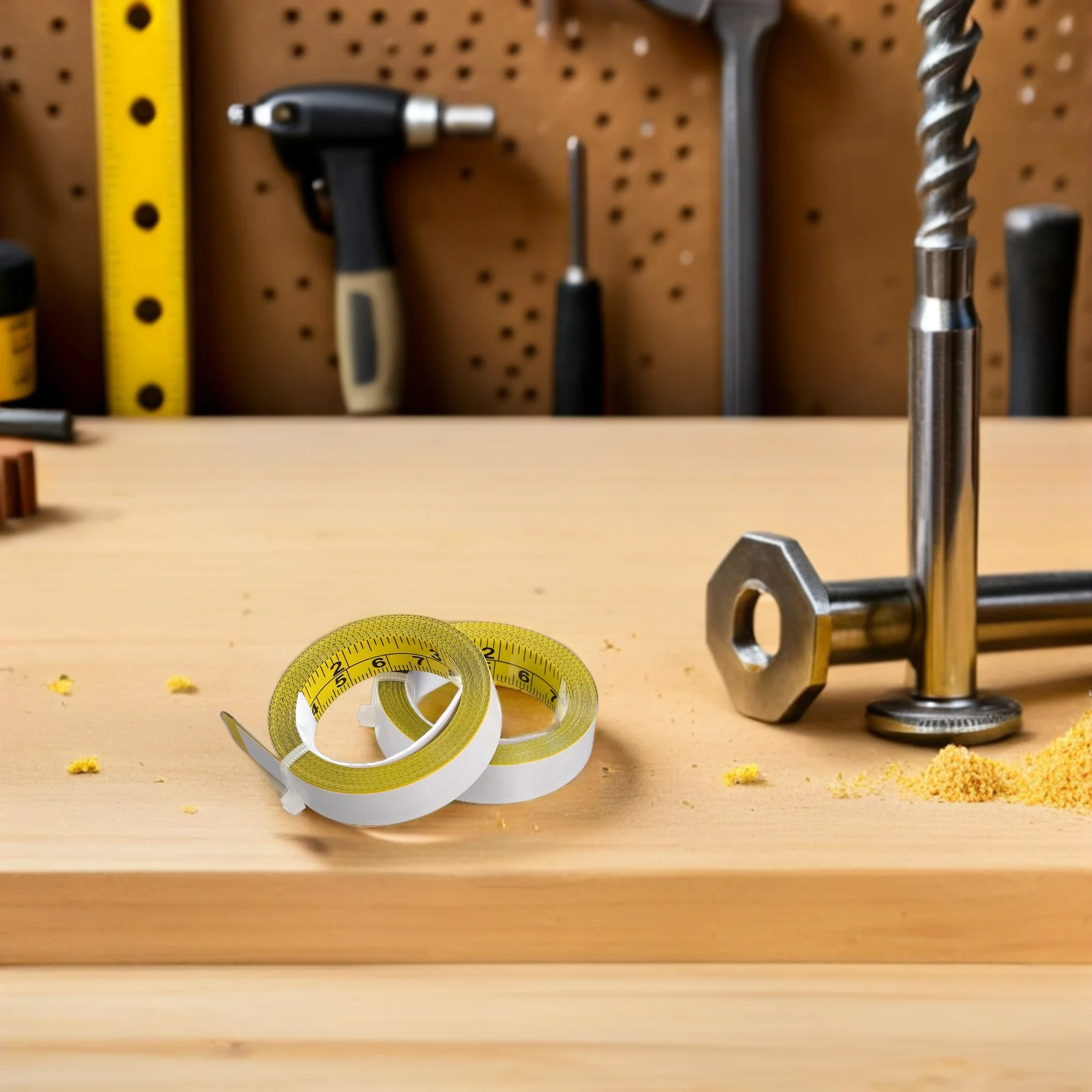 

Steel Adhesive Ruler Tape 118Inch Multipurpose Use for Woodworking Sewing Engineering Precision Measurements Adhesive Ruler