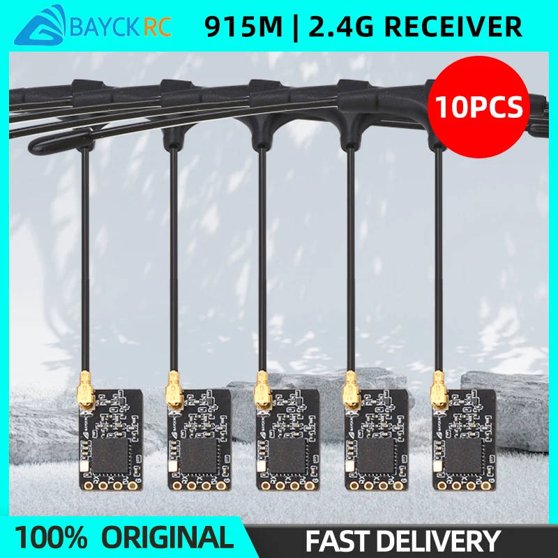 10PCS BAYCK ELRS 915M/2.4GHz Receiver NANO ExpressLRS RX With Antenna Support WiFi For RC FPV Racing Long Range Drone Quadcopter