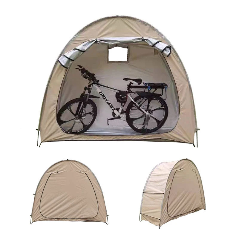 Imagem -05 - Tenda Bicicleta Bicicleta Portátil Mountain Road Bike Cover à Prova de Chuva à Prova de Poeira Prata Impermeável Camada